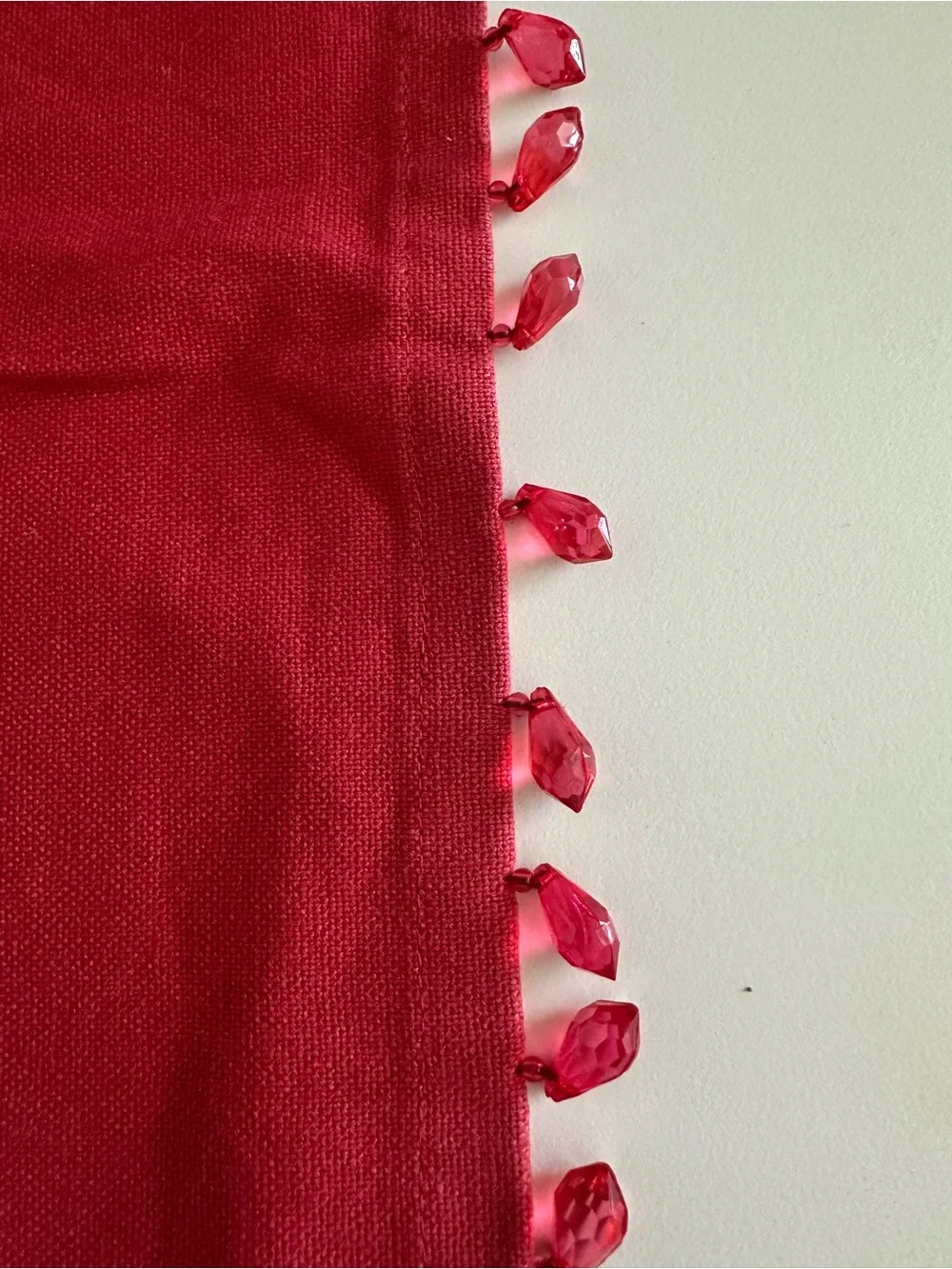 Pottery Barn Red decorative napkins - Solid Scarlet Accent set of 8